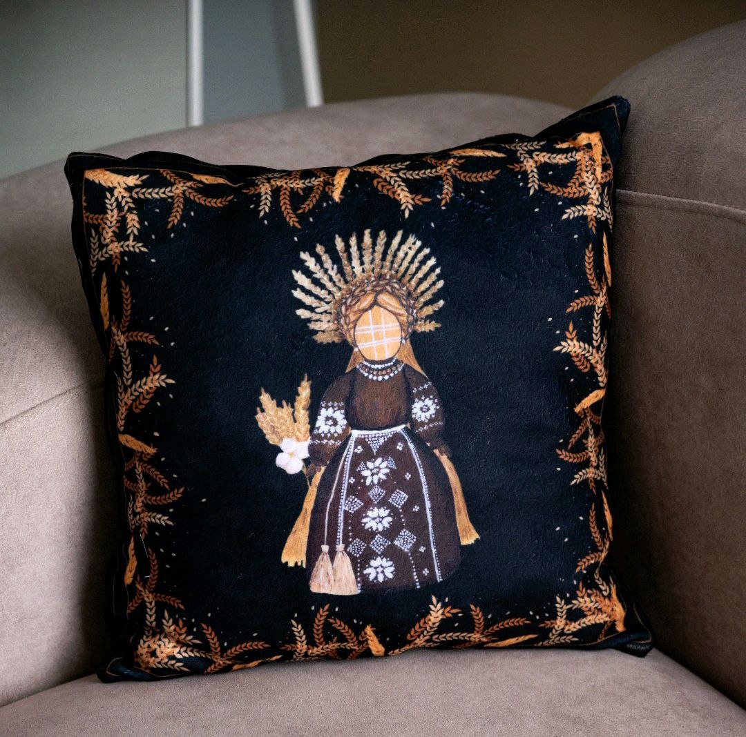 подушка золоте колосся